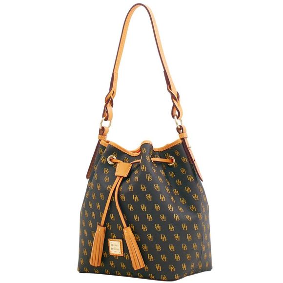 Dooney & Bourke Blakely Tasha Drawstring Shoulder Bag - Brown Tmoro - Picture 2 of 4